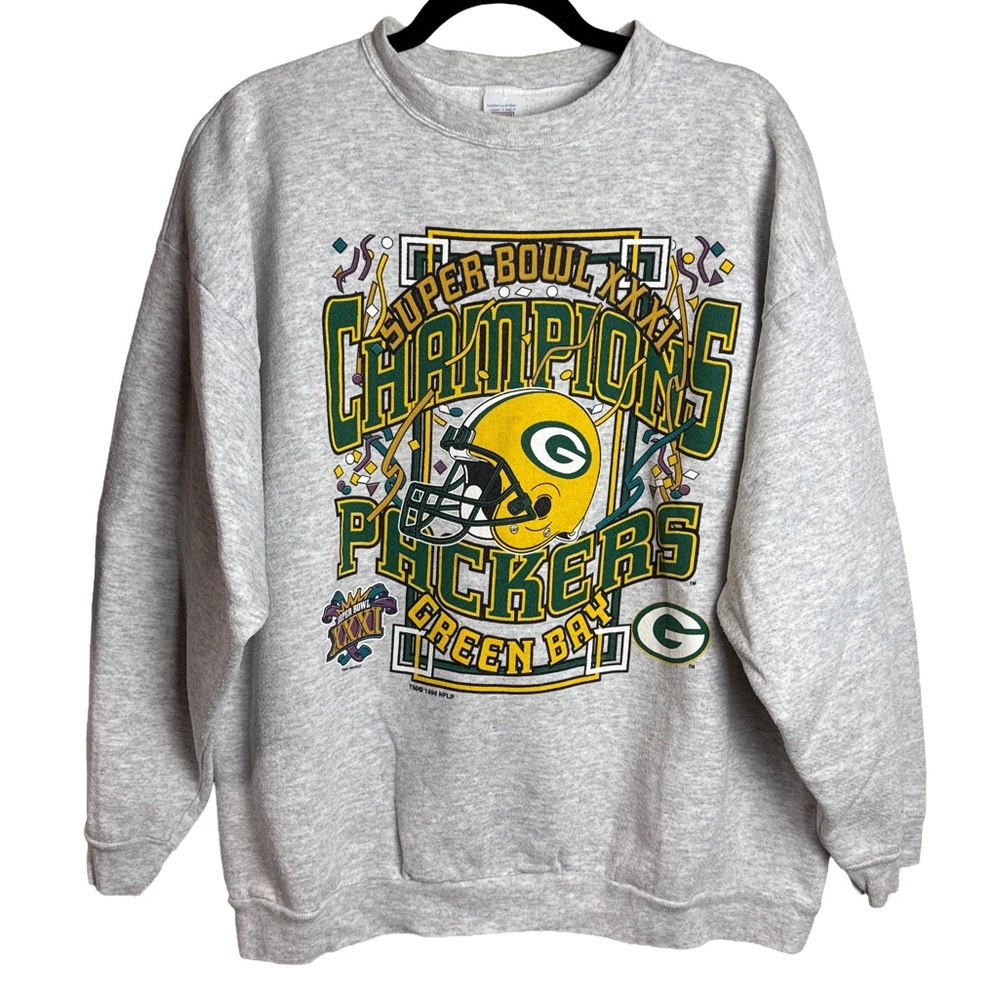 Vintage Green Bay Packers Super Bowl Crewneck Sweatshirt – XL - Picture 1 of 8